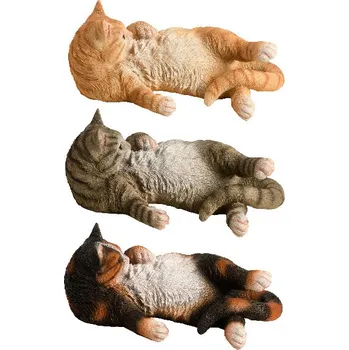 Zahradní dekorace Zvířátka a postavy OUTDOOR TRUE TO NATURE Ležící kotě LAZY CAT, š.38cm (DOPRODEJ)|výběr z variant|Esschert Design - zrzavá