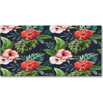 Obraz Kuchyňský panel Tropické květy 140x70 cm + LEPIDLO