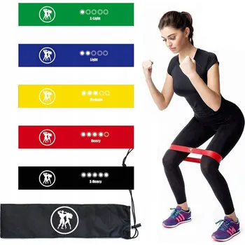 5x GUMY POPRUHY / ODPOROVÉ PÁSY NA CVIČENÍ, REHABILITACI, FYZIO, PROTAHOVÁNÍ, ZVÝŠENÍ VÝDRŽE