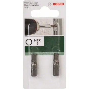 Bit Šestihranný bit HEX 5 Bosch 25 mm 2 ks 2609255951