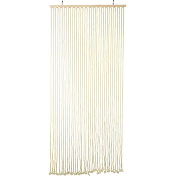 Závěs Ambiance Makrámé závěs do dveří béžový 90 x 200 cm