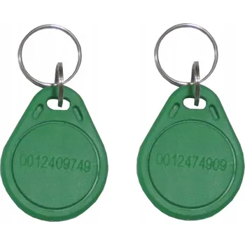 Přívěsek Na Klíče ID Unique 125kHz EM4100 zelená 20 kusů