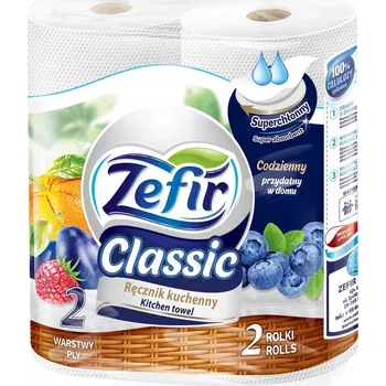 Utěrka Papírové utěrky bílé kuchyňské Celulóza 2 role