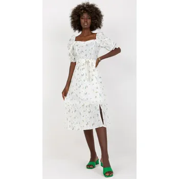 Dámské šaty Dress-LK-SK-508964.29P-white-green LAKERTA šedá 3199247
