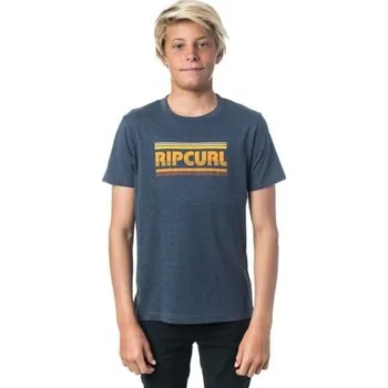 Pánské tričko Tričko Rip Curl BIG MAMA STRIPE SS TEE Mood Indigo Mar velikost 10