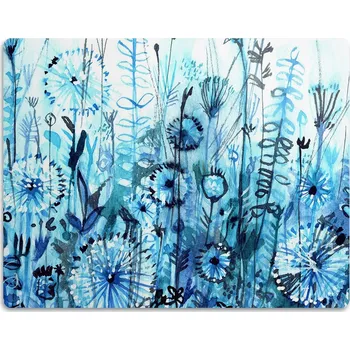 Obraz Ochranná podložka pod kočičí toaletu - Modré rostliny 60x40 cm