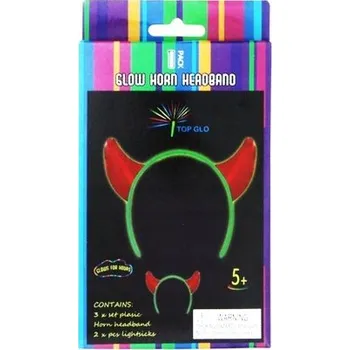 FLUORESCENČNÍ DOPLŇKY NA PÁRTY ČELENKA S ROHY SVÍTÍCÍ PENWORD