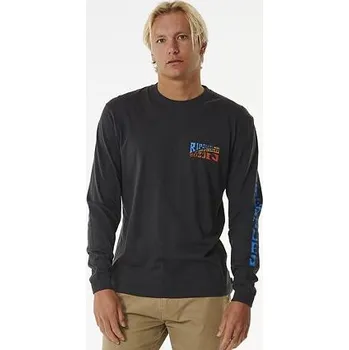 Pánské tričko Tričko Rip Curl 2023 RIPCURL WSL FINALS SPLIT Washed Black velikost S