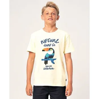 Dámské tričko Tričko Rip Curl ANIMOULOUS SS TEE Pale Yellow velikost 10