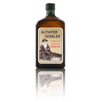 Likér Ullersdorf Altvater Gessler bylinný likér 45% 0,5