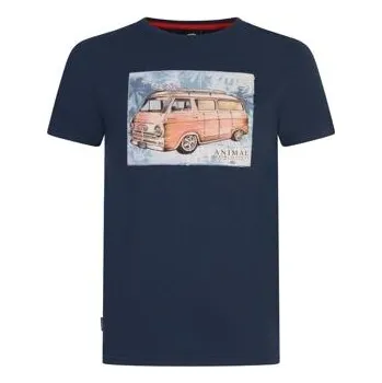 Pánské tričko Tričko Animal CAMPER Indigo Blue velikost XL