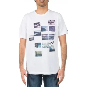Pánské tričko Tričko Rip Curl PATCHWORK PHOTO S/S TEE Optical White velikost XL