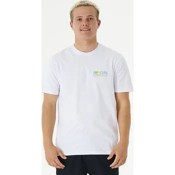 Pánská móda Tričko Rip Curl SURF REVIVAL DECAL TEE White velikost M