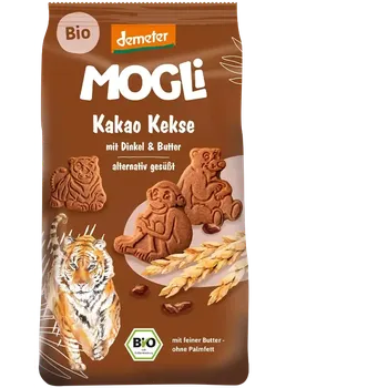 Mogli bio Kakaové sušenky se špaldou a máslem Demeter 125 g