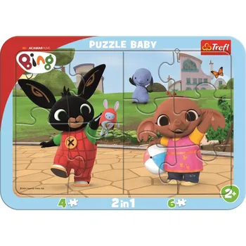 Puzzle TREFL Baby Bing si hraje 2v1 10 dílků