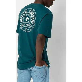 Pánské tričko Tričko Rip Curl STAPLER TEE Blue Green velikost XXL