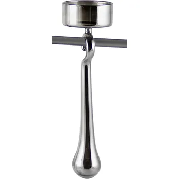 Svícen Kaheku Svícen závěsný na větev COLE, v. 16cm, šedá/lesklá (DOPRODEJ)|Ego Dekor