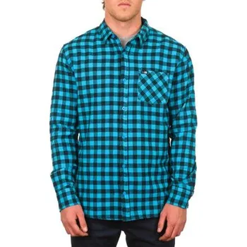 Pánská košile Košile Rip Curl THE SPIT FLANNEL L/S SHIRT Blue Atoll velikost S