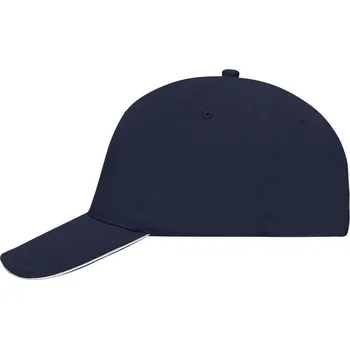 Kšiltovka Daiber - čepice Kšiltovka 5 Panel Sandwich Cap MB035 Barva: Modrá námořní - Bílá