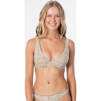 Dámská móda Plavky Rip Curl PARADISE COVE D-DD PLUNGE Gold velikost L