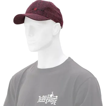 Kšiltovka Strapback kšiltovka KOSTKA Melange červená