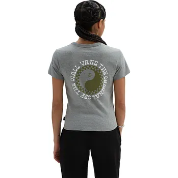 Tričko Vans CENTERED MINI TEE Dusk Downer Grey Heather velikost XS