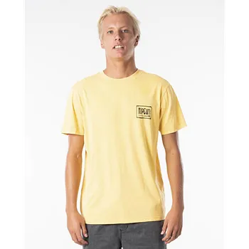Tričko Rip Curl NATIVE GLITCH TEE Washed Yellow velikost M