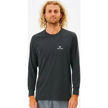 Pánské tričko Lykra Rip Curl SEARCH SERIES L/S TEE Black Marled velikost M