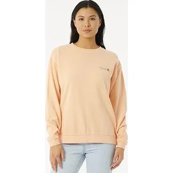 Pánská móda Mikina Rip Curl GOLDEN HOUR RELAXED CREW Peach velikost S