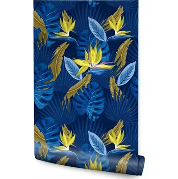 Fototapeta Tapeta exotické listy monstery květiny do obýváku