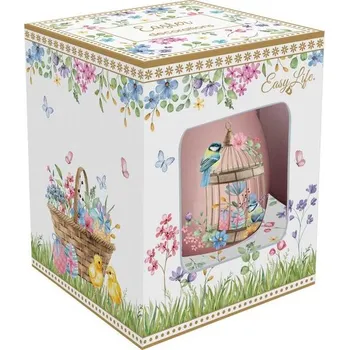 Velikonoční dekorace Velikonoční dekorace vajíčko na zavěšení 1ks Spring Bloom, Easy Life - Růžová