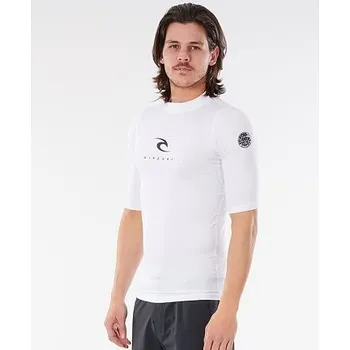 Pánské tričko Lykra Rip Curl CORPS S/SL UV White velikost XXL