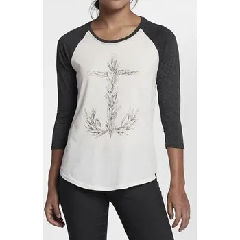 Tričko Hurley OVERGROWN PERFECT RAGLAN Sail velikost L