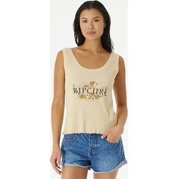 Tílko Rip Curl OCEANS TOGETHER RIBBED TANK Natural velikost M