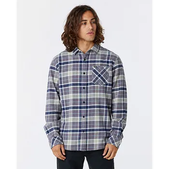 Pánská košile Košile Rip Curl CHECKED IN FLANNEL Dark Grey velikost L