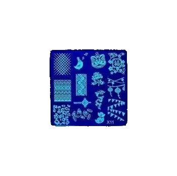 DESTIČKA NA RAZÍTKA NA NEHTY ZDOBENÍ STAMPING VZORY MANIKÚRA