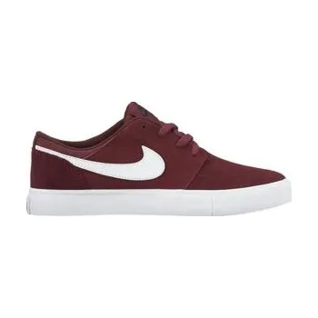 Chlapecká obuv Boty Nike SB PORTMORE II (GS) + ponožky zdarma Dark Team Red/White- velikost 38.0