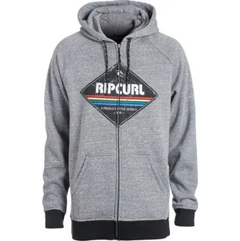 Pánská mikina Mikina Rip Curl DIAMOND ZT HOODED Beton Marle velikost L