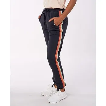 Tepláky Rip Curl STRIPED TRACKPANT Washed Black velikost M