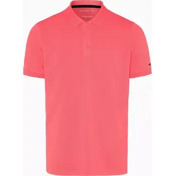 Pánské tričko PORSCHE DESIGN Men's Polo Shirt Polokošile tričko s límečkem a knoflíčky oranžově korálová (Sportovní polokošile s faktorem 30+ UV ochranou. Univerzální jako klasické polo triko. Rychleschnoucí a chladivé jako funkční košile.)
