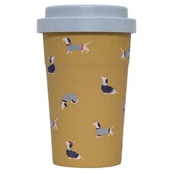 Cestovní hrnek Brakeburn SAUSAGE DOG TRAVEL CUP Yellow velikost O/S