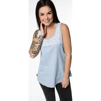 Tílko Alife and Kickin CARLAAK Light Denim velikost XS