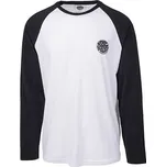 Tričko Rip Curl ORIGINAL RAGLAN LS TEE Black/White velikost S
