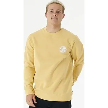Pánská mikina Mikina Rip Curl WETSUIT ICON CREW Washed Yellow velikost M