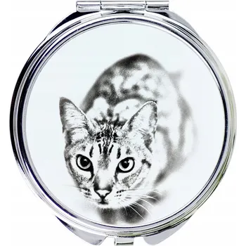 Kosmetické zrcátko Ocicat - kapesní zrcátko s kočkou, personalizované zrcátko do kabelky,