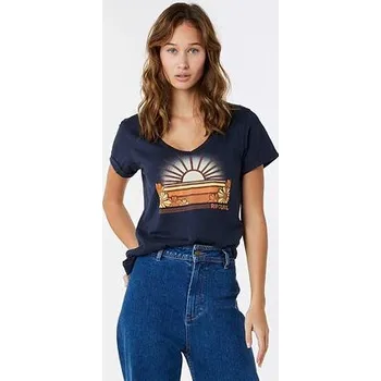 Pánská móda Tričko Rip Curl V STANDARD TEE Navy velikost L