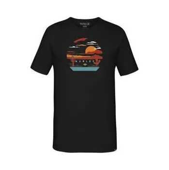 Pánské tričko Tričko Hurley DESERT TRIP Black velikost L