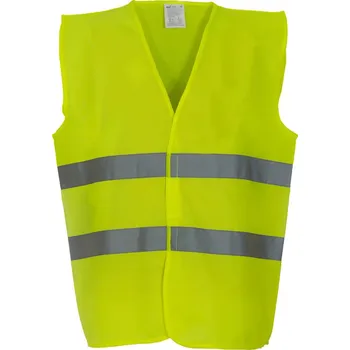 pracovní vesta Yoko Vesta HVW102 Hi-Vis, výstražná COT79W102zv805-hi vis yell 2XL Žlutá fluorescent