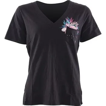 Tričko Hurley OVERGROWN PERFECT V NECK Black velikost S