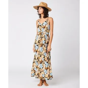 Dámské šaty šaty Rip Curl FOLLOW THE SUN MAXI DRESS Black velikost S